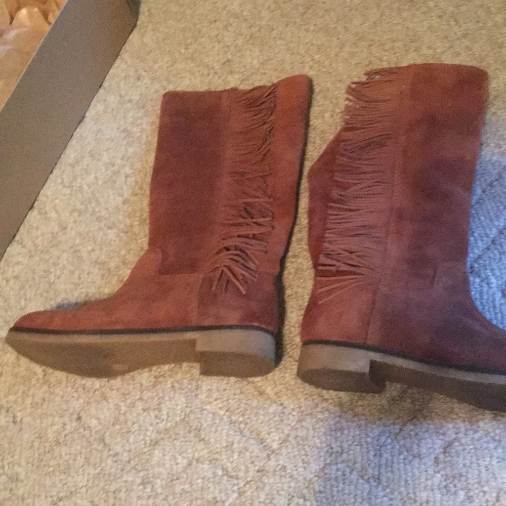 Lucky brand boots color chipmunk oiled suede - Picture 4 of 5